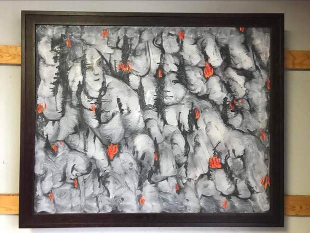 Prometheus, oil on canvas by Francis X. Donovan