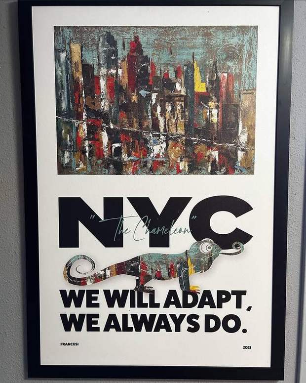 NYC “The Chameleon”, poster by Francis X. Donovan